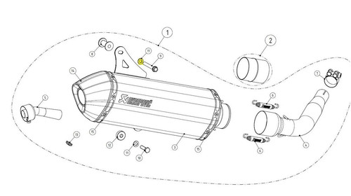 Akrapovic dr4 rondella - p-dr4,
